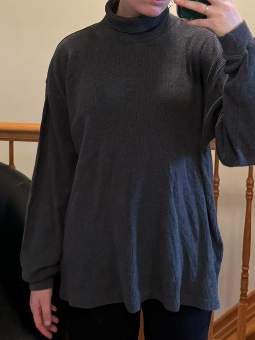 vintage alfani dark grey turtle neck
